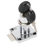 Haofy Ensemble de Serrures de Tiroir en Alliage de Zinc, Paquet de 3 Serrures d'armoire avec Clés, Taille d'ouverture de 18 Mm, Longueur 'installation de 38 Mm pour la sécurité du Stockage des