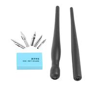 Haofy Ensemble de Stylos à Plume en Plastique Durable et en Acier Inoxydable pour le Dessin de Bande Dessinée, Comprend 2 Porte-stylos et 5 Plumes - Idéal pour Débuter la Bande Dessinée - Taille :