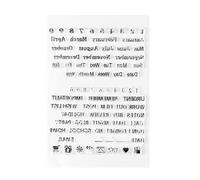 Haofy Ensemble de Tampons Alphabet et Chiffres Transparents, Durables pour Scrapbooking, Sceau Transparent pour L'apprentissage de la Gestion de L'argent, Tampons en Silicone Réutilisables pour