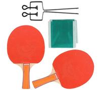 Haofy Ensemble de Tennis de Table Haute Performance avec Batte en Bois Pur pour Les Amateurs de Sport - 2 Pagaies et Support en Filet (#1)