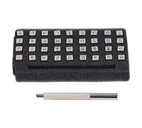 Haofy Ensemble D'outils de Poinçonnage de Timbres Numériques, Kit D'outils de Poinçonnage D'alphabet Pointu pour le Bricolage Domestique, Ensemble D'estampage en Métal à Forte Force D'impact, 37