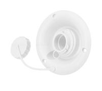 Haofy Entrée de Remplissage par gravité pour Camping-Car, Sangle Anti-débordement et Anti-Perte, Trappe de Remplissage d'eau Ronde avec Connecteur de Tuyau à Plusieurs étages pour Un (White)