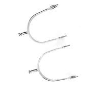 Haofy Éperons de Cheval Ronds Réglables, éperon Anglais en Acier Inoxydable, Inoffensif pour Le Cheval, adapté à Tout âge, 5,1x3,5 Pouces pour Le Cavalier