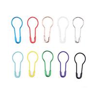 Haofy Épingles de sûreté Colorées en Forme de Calebasse, 300 Pièces en Acier nickelé de 22 Mm avec Un Diamètre de 0,7 Mm pour la Couture, la Fabrication de Bijoux, Les Projets d'artisanat