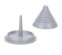 Haofy Équilibreur de Lame Outil d'affûtage de Lame de Tondeuse à Gazon avec Support étagé pour Un Contrôle Rapide de l'équilibre Gris ABS Compact 2,0 X 2,4 Pouces Léger pour l'entretien de la