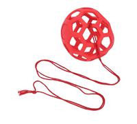 Haofy et Nettoyage Aide à l'entraînement Polyvalente et Robuste Balle à Alimentation Lente Friandise pour Chevaux pour Chèvres et Moutons Soulage Le Stress Balle de Cheval Rouge, Installation