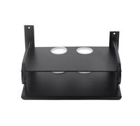 Haofy Étagère de Boîte à Câble DVD Assemblée, étagère de Boîte de Télévision de Résistance à L'oxydation pour Chambre et Salon, Routeur à Double Couche avec Anneaux de Protection des Câbles,