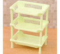 Haofy Étagère sur Pied de Salle de Bain à 3 Niveaux, étagères sur Pied, Support de Rangement au Sol avec Assemblage Rapide sans Outils pour Salle de Bain, Cuisine, Buanderie, étagère sur de de à 3