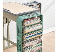 Haofy Étagères à Livres pour Enfants, en Plastique de qualité Supérieure, Bibliothèque Multicouche pour Un Rangement Facile d'accès, Idéale pour Une Salle de Classe avec Une capacité de 38 Livres