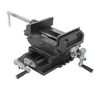 Haofy Étau Coulissant croisé, Perceuse de Table de Haute Précision, étau Solide de 5 Pouces, Parfait pour les Pièces Métalliques en Bois