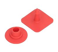 Haofy Étiquettes Auriculaires Vierges 100 Pièces Marqueurs d'identification d'animaux Carrés en Plastique pour Bovins, Porcs, Tenue des Registres du Bétail avec Inscriptible pour la Gestion de la