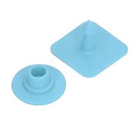 Haofy Étiquettes Auriculaires Vierges 100 Pièces Marqueurs d'identification d'animaux Carrés en Plastique pour Bovins, Porcs, Tenue des Registres du Bétail avec Inscriptible pour la Gestion de la