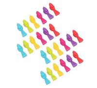 Haofy Étiquettes de Tasse à Vin en Silicone, Marqueurs de Verre Réutilisables en Forme D'oiseau pour les Fêtes, les Célébrations du Bar, 4 Ensembles (24 pièces)