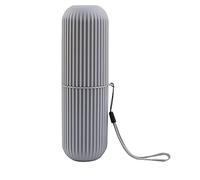 Haofy Étui à Brosse à Dents de Voyage Compact et Portable de 3,5 Pouces, Design d'engrenage Antidérapant, Matériau PP - Couvercle Anti-poussière, Interrupteur en Mosaïque, Support de Brosse à Dents
