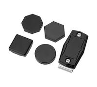 Haofy Étui à Craie de Billard Compact en Aluminium, avec Clip Magnétique, pour Les Joueurs de Piscine, Ensemble Léger et Bien conservé (Black)