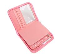 Haofy Étui à Crochets de 13 X 6,7 Pouces, Organiseur Portable avec Panneaux en Maille Transparente et Pochette de Rangement à Fermeture éclair Lisse pour Aiguilles à Tricoter, Accessoires de Fil