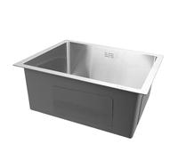 Haofy Évier de Cuisine à Bol Unique de 20 Pouces, en Acier Inoxydable 304 de 3mm d'épaisseur, avec Coussinets d'amortissement du Bruit, pour la Cuisine de la Maison, le Camping-car, le Bateau et