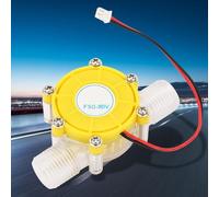 Haofy F50 Micro Hydro DC Pompe à Débit D'eau Générateur D'énergie Hydroélectrique, Générateur Compact et Léger avec Surface Lisse pour les Projets D'énergie Verte de Bricolage (F50 80V jaune