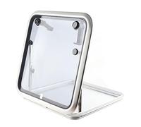 Haofy Fenêtre de de Conception Carrée Robuste pour Bateau, Résistante aux pour Yacht Marin RV, Cadre en Alliage D'aluminium 22,63 "x 22,63" pour Bateaux et Yachts