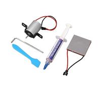 Haofy Feuille de Production d'énergie de Moteur de Ventilateur de Cheminée, Alliage d'aluminium avec 4 Pales, Accessoire de Réparation Efficace entraîné par la Chaleur pour Ventilateurs de Poêle