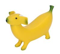 Haofy Figurine de Chien Banane, Ornement de Statue de Chien Banane en Résine, Décoration d'art de Jardin pour la Maison, Le Bureau, la Décoration de Table, L'intérieur, L'extérieur, Les(M)