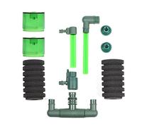 Haofy Filtre D'aquarium Filtre éponge Biochimique à Double Tête pour Aquariums Durables sans Odeur 2 Unités (Plastique + Éponge 2)