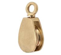 Haofy Flag Rope Poulle Block Brass Flag Poulley 360 ° ROTABLE ROUTE 38 Mm avec Diamètre de Corde Maximale de 13 Mm pour Bateau de Bateau Signal Signal Marine Flags