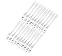 Haofy Fourchettes à Dessert en Acier Inoxydable, Ensemble de 20 Pièces, Design à Long Manche, Poli Miroir, épaissi, Longueur de 5,1 Pouces, pour Gâteaux, Fruits, Glaces, Service Idéal pour une