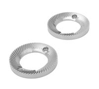 Haofy Fraises de Remplacement Plates en Acier Inoxydable, 60mm, 2 Pièces, Diamètre Extérieur 2,35 Pouces, Accessoire pour Moulin à café, élimine les Sols Inégaux