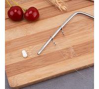 Haofy Gâteau en Acier Inoxydable, couche Réglable, Outil de Cuisson avec Conception en Arc pour Trancher Facilement le Gâteau, Outil de Cuisson Pratique, Granulés Colloïdaux Blancs en PVC (Deux fils)