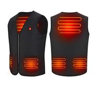 Haofy Gilet Chauffant, 1 Chargement USB Hiver Vêtements Chauds Chauffés Chauffant Lavable pour Activités de Plein Air Chasse Randonnée en Plein Air Ski Pêche Camping Apte à Homme et Femmes - XL
