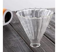 Haofy Goutteur en Verre à Entonnoir à café, Infuseur Portable pour 1 à 4 Tasses, Conception Légère de 6,35 Oz, Idéal pour les Voyages, le Camping, l'utilisation à Domicile, le Nettoyage Facile et