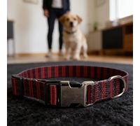 Haofy Grand Collier pour Chien, Motif imprimé, Réglable, en Polyester Doux, avec Boucle en Métal, pour Berger Allemand, Labrador Boxer (L)