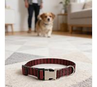 Haofy Grand Collier pour Chien, Motif imprimé, Réglable, en Polyester Doux, avec Boucle en Métal, pour Berger Allemand, Labrador Boxer (M)
