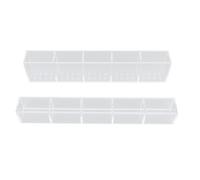 Haofy Grand Support de Paille en Acrylique, Récipient de Rangement Magnétique en Acrylique avec Ruban Adhésif Double Face pour Comptoir de Cuisine, Organiser les Pailles et les Ustensiles