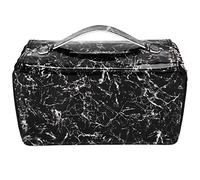 Haofy Grande Trousse à Crayons avec Poignée Portable à 360 Trous, Sac de Rangement Multifonction pour Pochette à Stylos, Rangement de Papeterie, Idéal pour L'école, Le Bureau, Les Artistes, Tissu