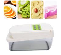 Haofy Hachoir à Légumes, aliments Manuel pour Cuisine avec Récipient, Râpe Multifonction pour Légumes et Fruits, Matériau ABS SUS Robuste