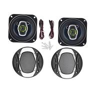Haofy Haut-Parleur Coaxial de Voiture, Système de Musique Stéréo Haute Performance pour L'amélioration Automatique du Son, Idéal pour Tout Véhicule, Métal Durable et ABS, 2 Unités