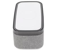 Haofy Haut-Parleur de Charge Fil, Réveil de Chevet Multifonctionnel avec Veilleuse LED à Charge Rapide de 15 W, Machine à Bruit Blanc pour Chambre à Coucher, Bureau à Domicile