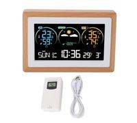Haofy Horloge Météo sans Fil, écran Couleur, Prévision Météo, Test de Température et d'humidité, Horloge Météo Numérique pour la Maison, L'intérieur et L'extérieur