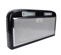 Haofy Hotte de Cuisine RV 20,47 Pouces en Acier Inoxydable Noir, Ventilateur d'extraction 12 V pour Camping-car, Bateau - Commande à écran Tactile à 3 Vitesses avec éclairage LED, Fonctionnement