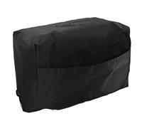 Haofy Housse de Machine à Souder en Taffetas de Polyester plaqué Argent 190T, Imperméable, Résistante aux et à la Poussière pour Jardin, Balcon, Stockage Extérieur (BLACK)