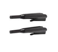 Haofy Housse de Protection pour Crayons de Charpentier, 2 Pièces, Antidérapante, pour Marqueur de Travail du Bois à Long Nez, pour Sac à Outils et Sac à Dos, ABS (Black)