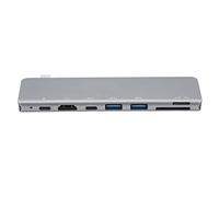 Haofy Hub de Type C 7 en 1 USB 3.0 PD, Adaptateur Multiport à Charge Rapide pour Un Travail Efficace à la Maison