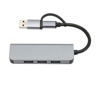 Haofy Hub USB3.0, Station d'accueil USB C 4 en 1 Plug and Play en Alliage d'aluminium 4 Ports USB3.0 pour Ordinateur Portable pour