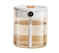 Haofy Humidificateur d'air à Double Buse de 2 L, Double Sortie de Brume avec Moniteur d'humidité LCD, capacité de 2,1 Litres pour la Maison, le Bureau, la Chambre à Coucher, Léger 13,8 Onces,