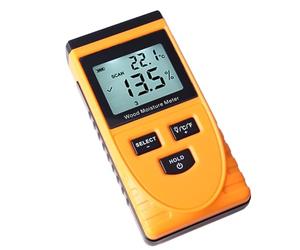 Haofy Humidimètre Numérique pour Bois, Testeur de Réglage à 8 Niveaux D'induction sans Broche pour les Menuisiers Jaune