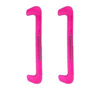 Haofy Ice Skate Guards Figure Skates, 2Pcs 7 Colors Plastic Ice Hockey Skate Blade Guards Covers with Adjustable Spring, Skate Blade Guards (Rouge #07)