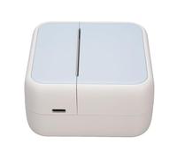 Haofy Imprimante Thermique Portative Polyvalente D'étiquettes Autocollantes, Machine D' BT sans Encre pour Billets, étiquettes Adhésives Bleues, 5 Rouleaux de Papier