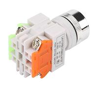 Haofy Interrupteur à Bouton Autobloquant LAY37-11BNZS, Courant Thermique Nominal 10A, Résistance D'isolation 20MΩ pour Systèmes D'automatisation